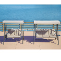 outdoor garden swing chairs double seat metal frame swings with canopy